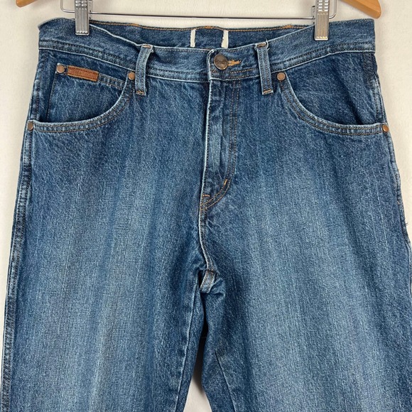 Wrangler Texas Jeans Straight Leg Denim Blue Cotton‎ Mens 34x32 - Picture 3 of 11